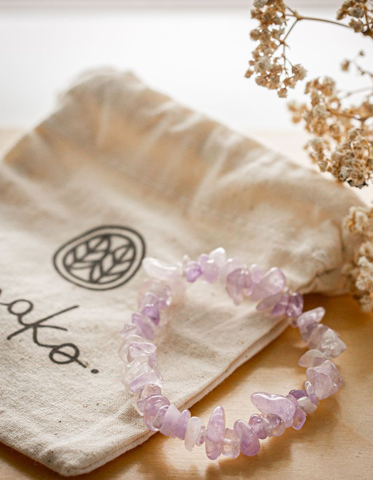 Buy Plus Value Combined Rose & Amethyst Bracelet Pink & Purple for Mind  Healing & Love | Stylish Charm Crystal Bracelet for Men Women Boys and  Girls (Beads Size: 8mm, Jute Bag)